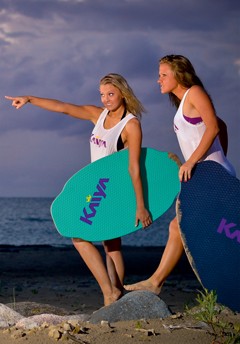 Skimboards are made of high quality birch plywood